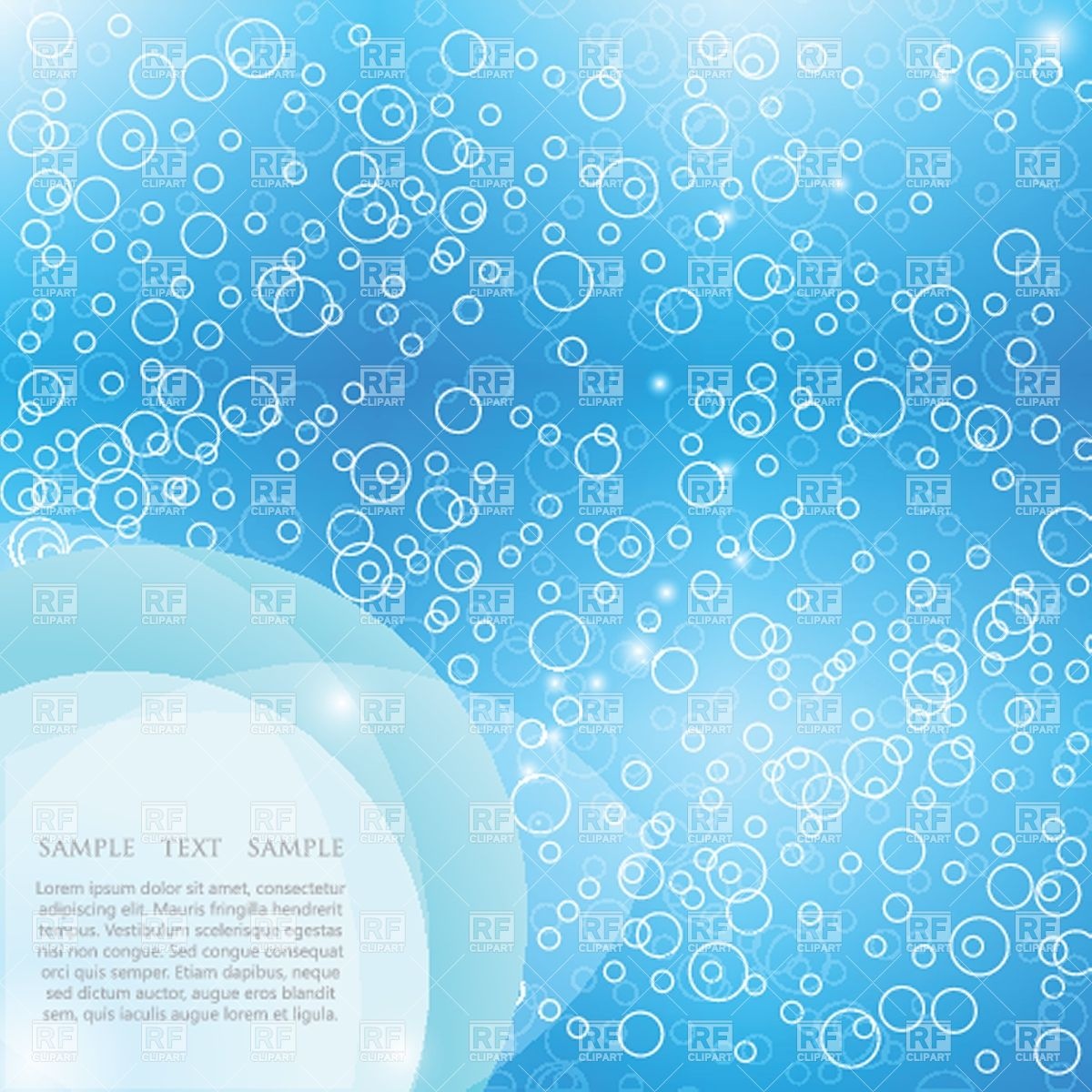 Water Bubbles Clip Art Blue Background