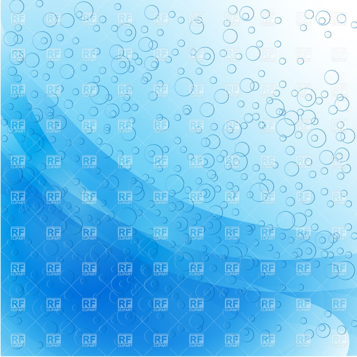 Water Bubbles Clip Art Blue Background