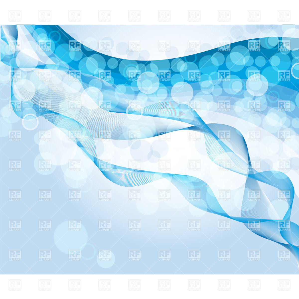 Water Bubbles Clip Art Blue Background