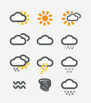 Weather Forecast Symbols Rain