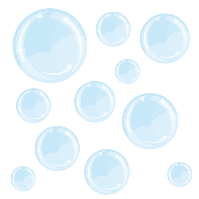 White Blue Bubble Background Clip Art