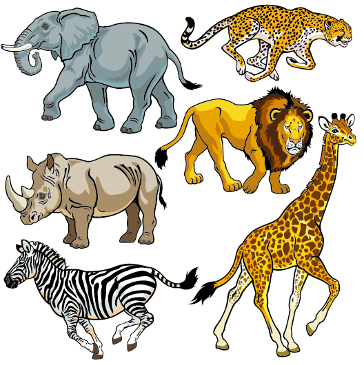 Wild Animals Vector