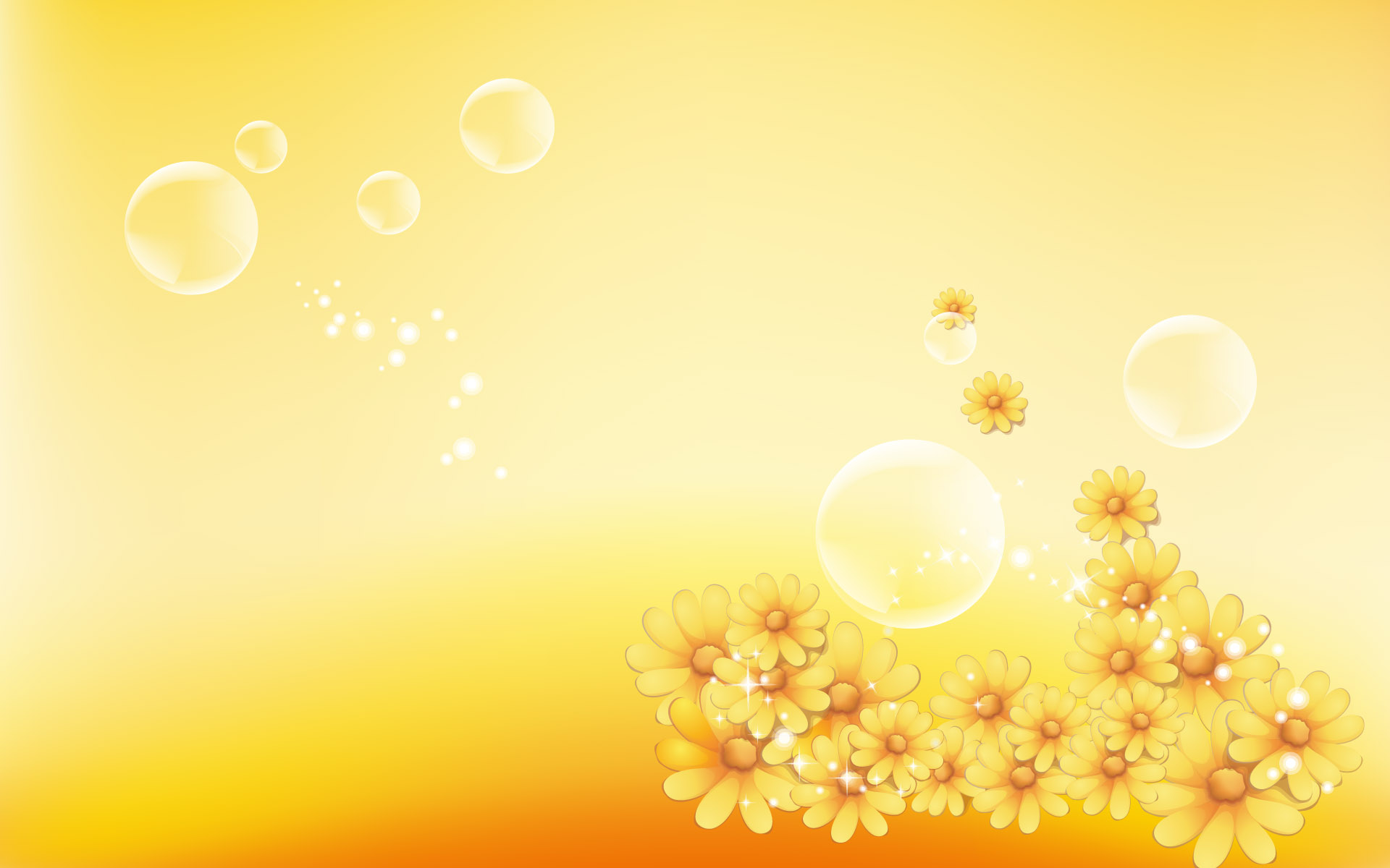 Yellow Flower Graphic Floral Design