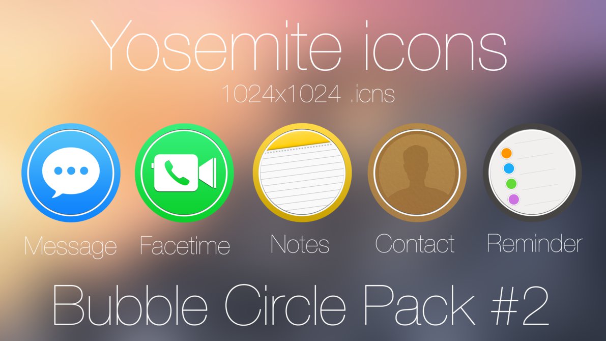 Yosemite Circle Icons