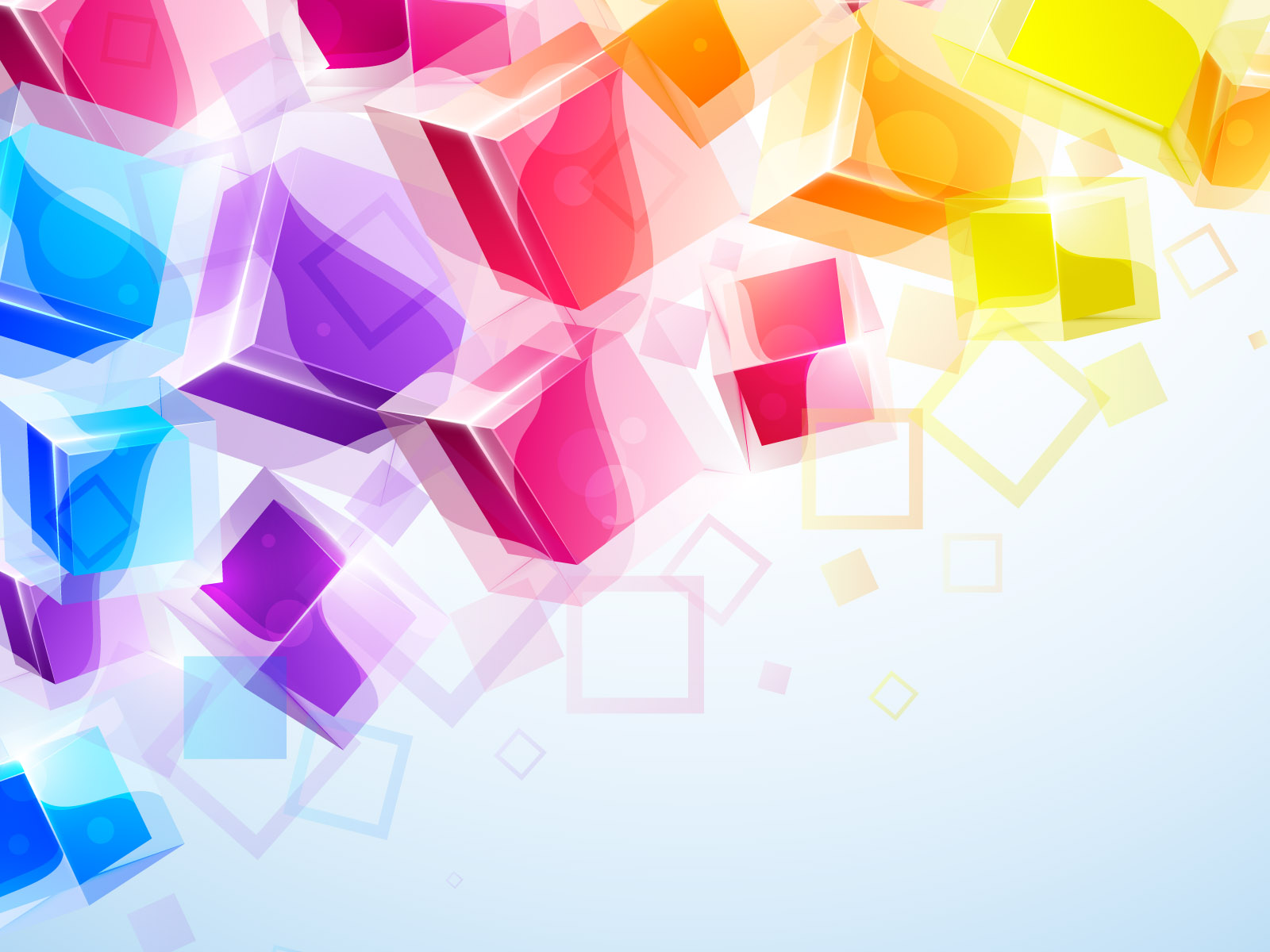 3D Colorful PowerPoint Backgrounds