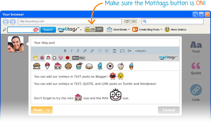 Add Emoticons to Email