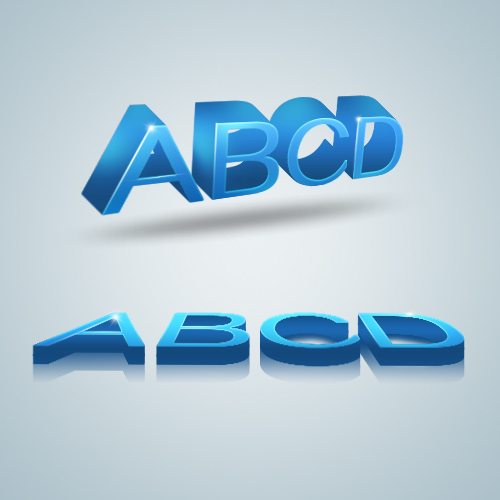 Alphabet Letters 3D PSD File