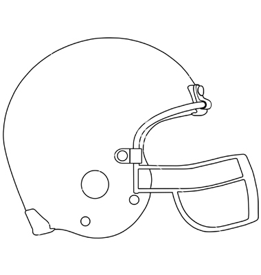 American Football Helmet Vector