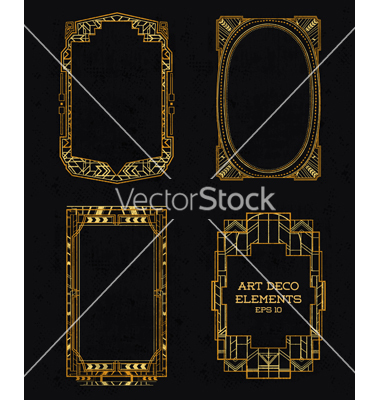 Art Deco Design Elements Vector