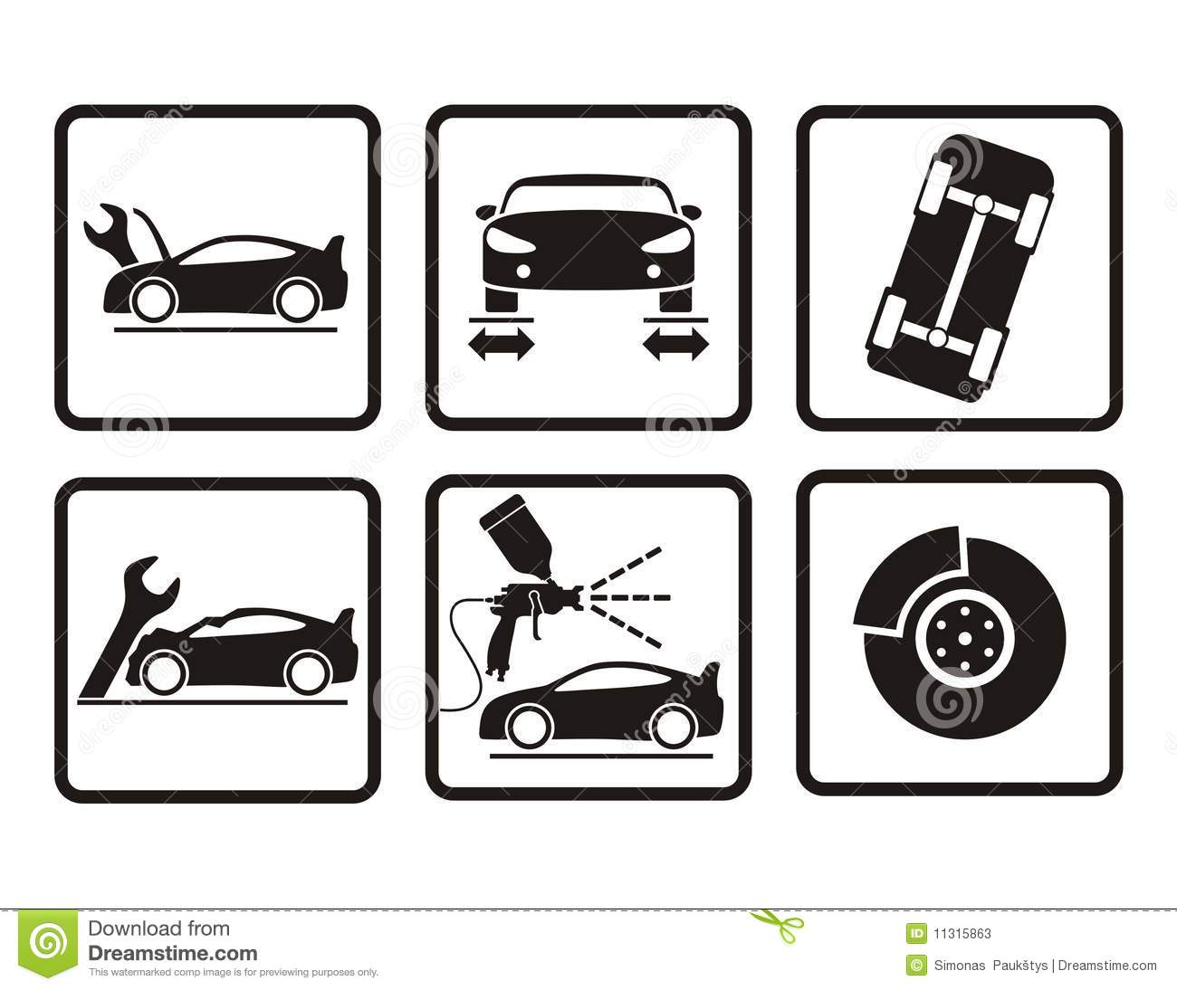 Auto Body Repair Clip Art Icon Auto Body Repair Clip Art Icon