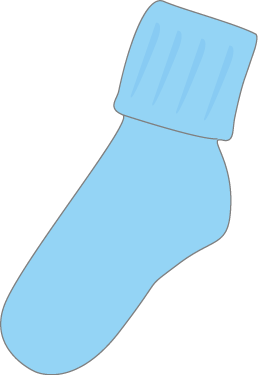 Baby Blue Socks Clip Art