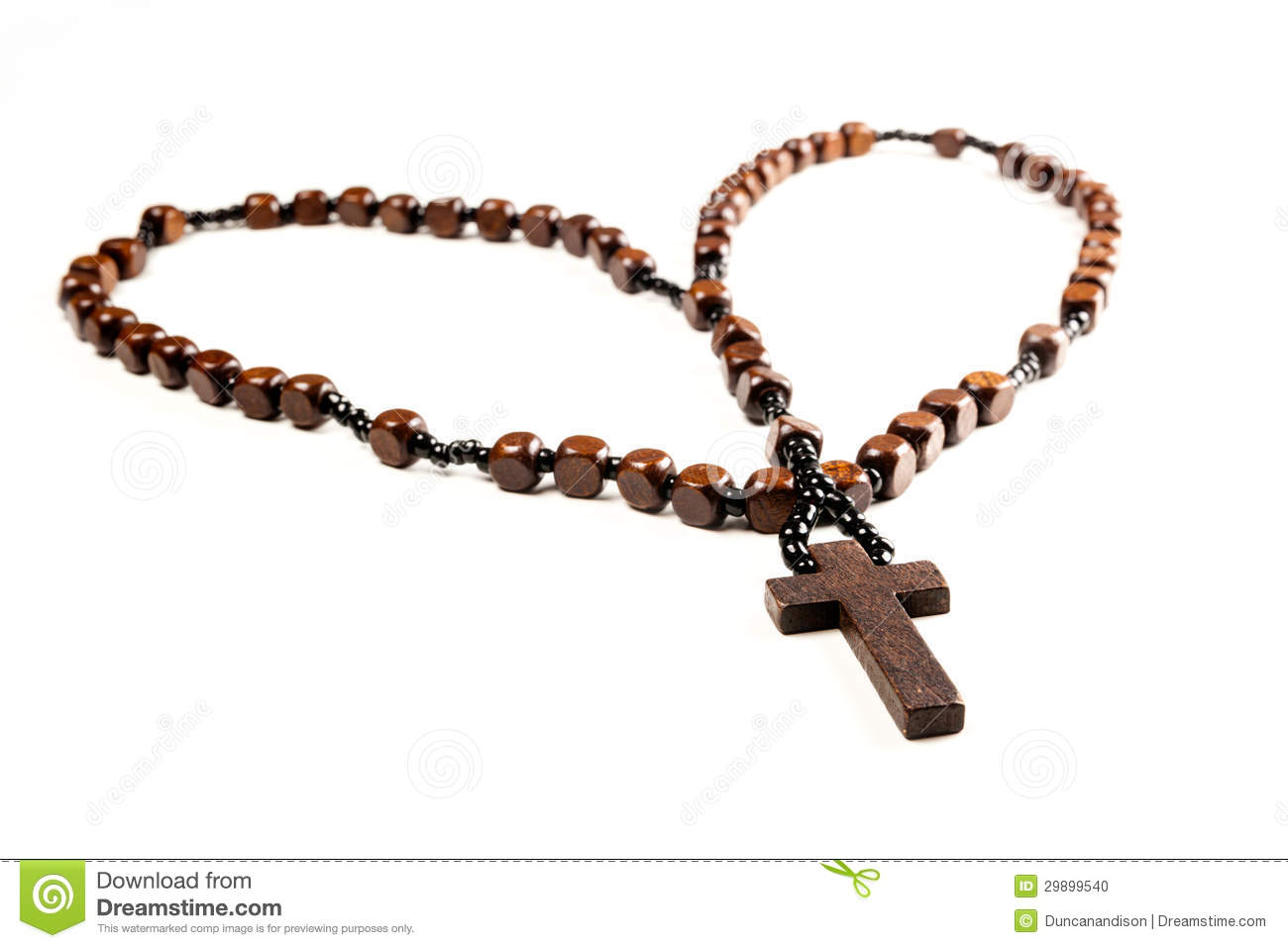 Background with Rosary Beads