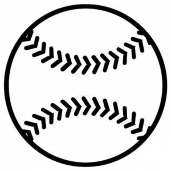 Baseball Clip Art Black and White