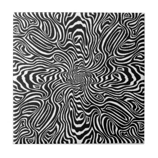 Black and White Trippy Designs