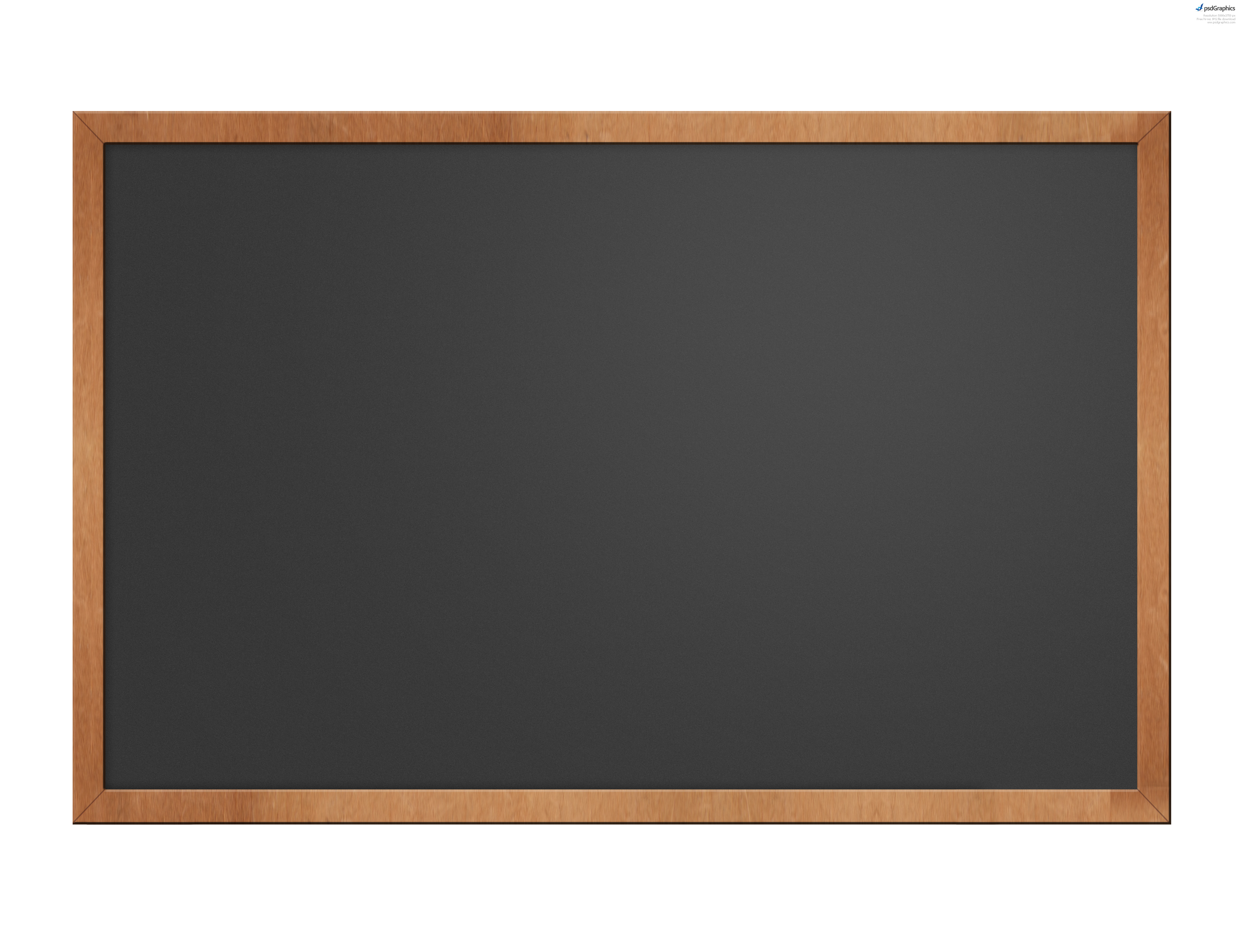 Black Chalkboard with Chalk