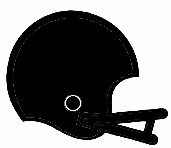 Black Football Helmet Clip Art