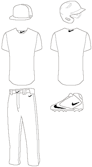 Blank Baseball Uniform Template