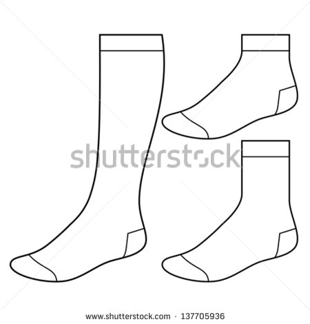 Blank Sock Template