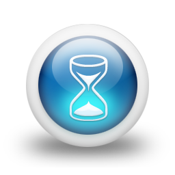 Blue Hourglass Icon