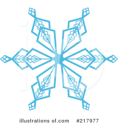 Blue Snowflake Clip Art