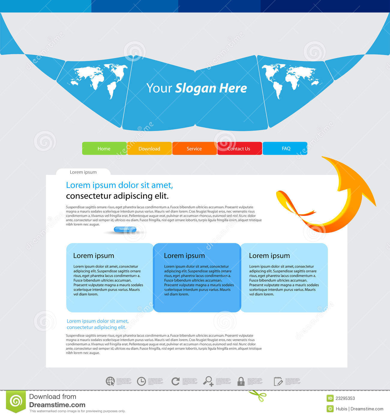 Blue Web Design Templates