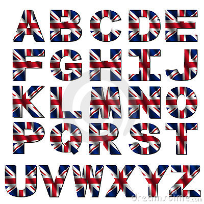 British Flag Font