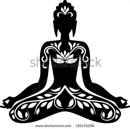 Buddha Lotus Position Silhouette Buddha Lotus Position Silhouette