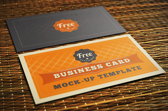 Business Card Mock Up Template PSD