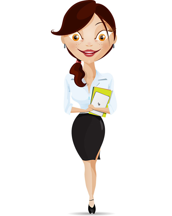 Business Women Cartoon Characters