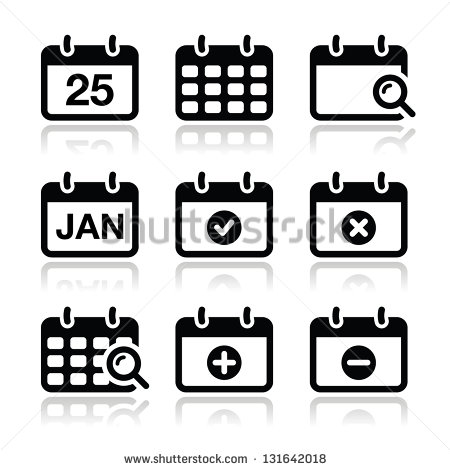 Calendar Icon Vector Art