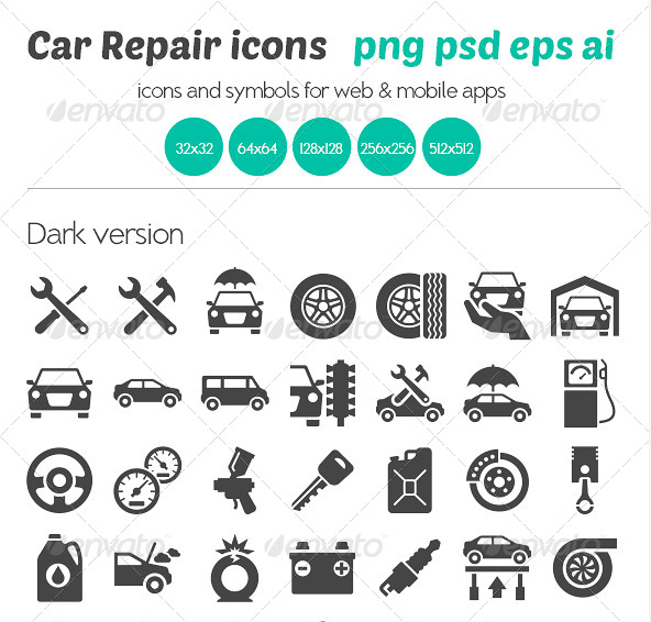 Car Repair Icons