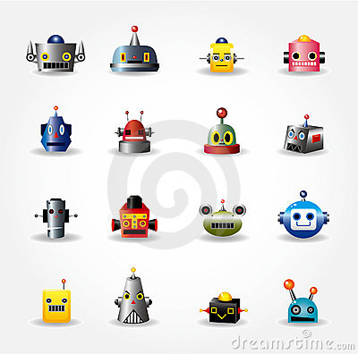 Cartoon Robot Face Cartoon Robot Face
