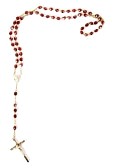 Catholic Rosary Beads Border