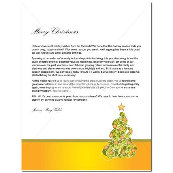 Christmas Letter Templates