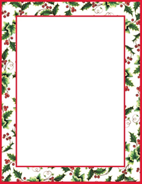 Christmas Letterhead Borders