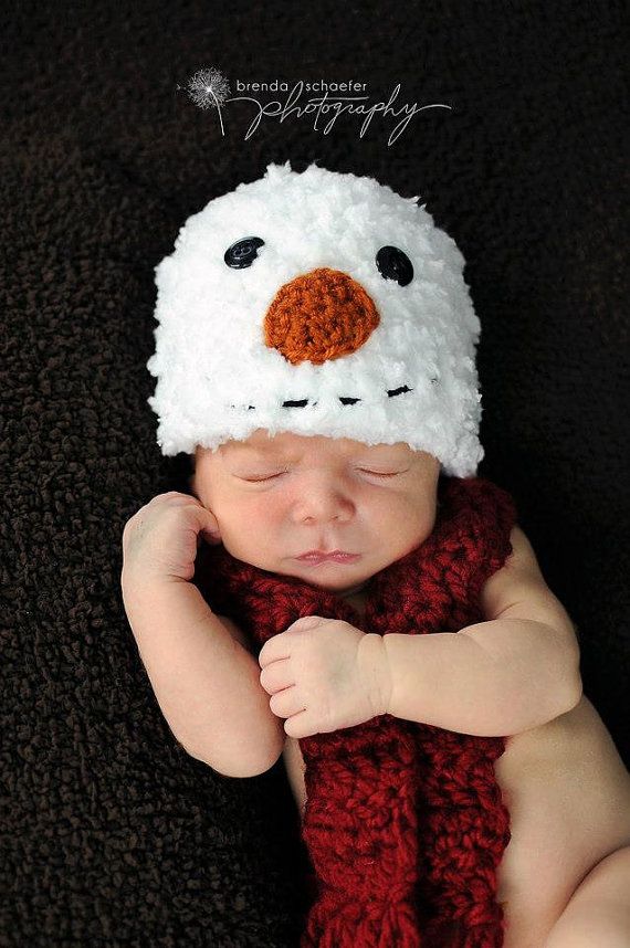 Christmas Newborn Photography Snowman