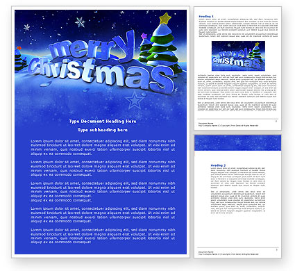 Christmas Theme Word Template