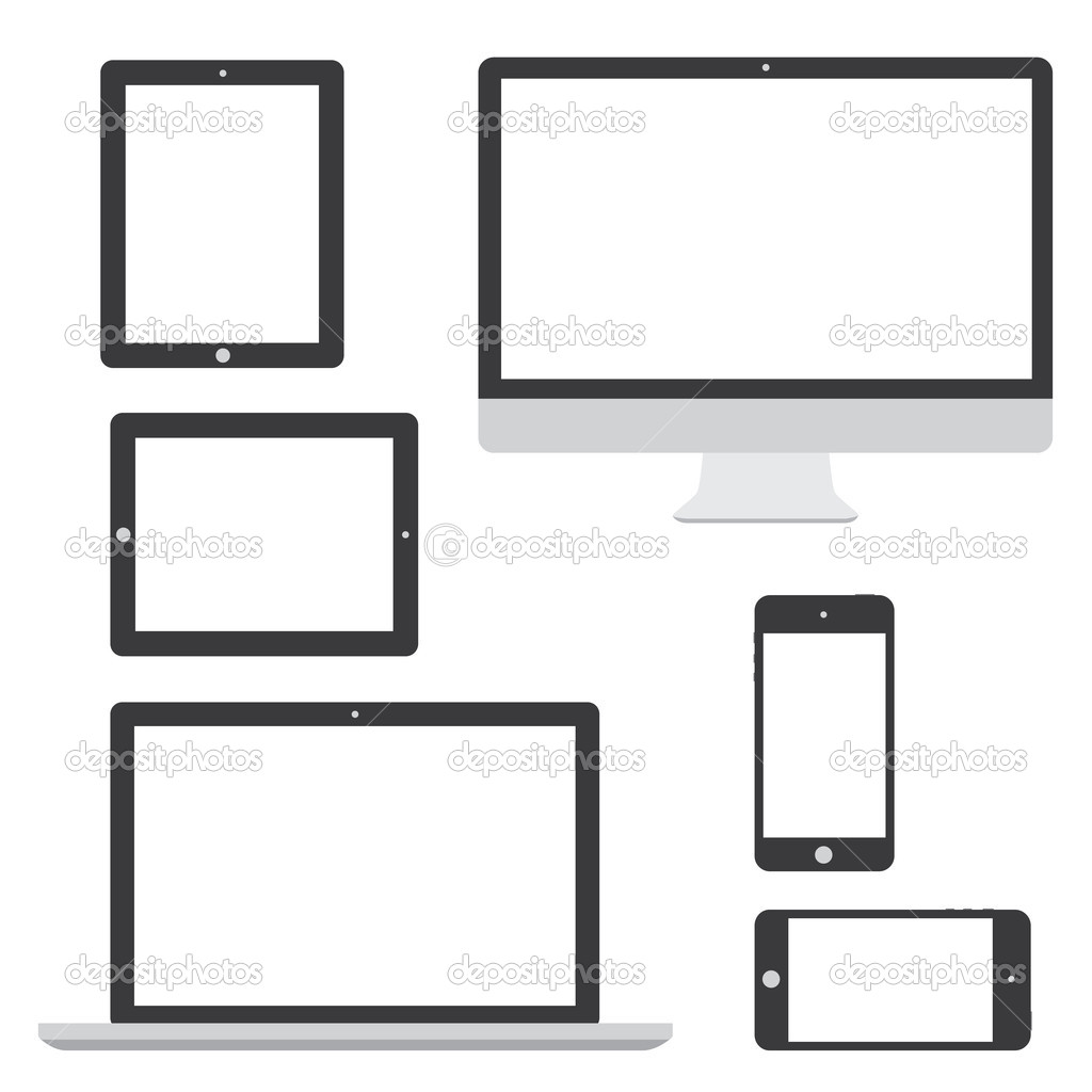 Computer Tablet Phone Vector