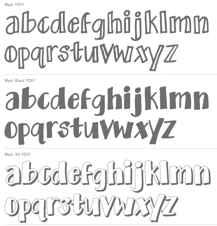 Cool Handwriting Fonts Alphabet