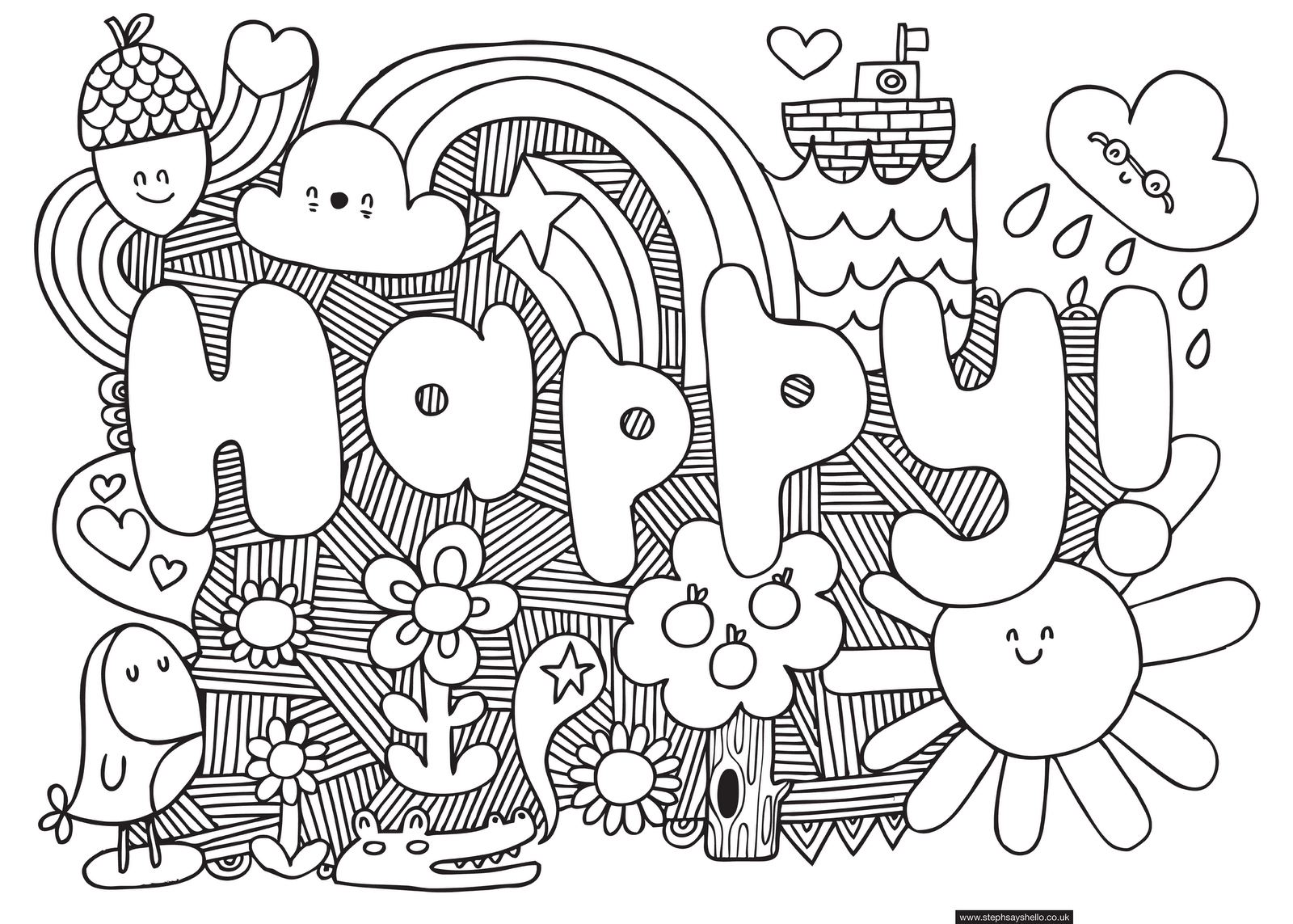 Cool Pattern Coloring Pages