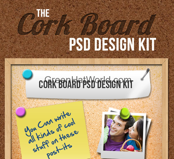 Cork Board PSD