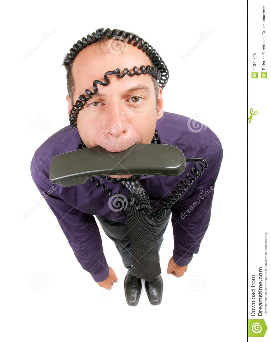 Crazy Business Man Stock Photo