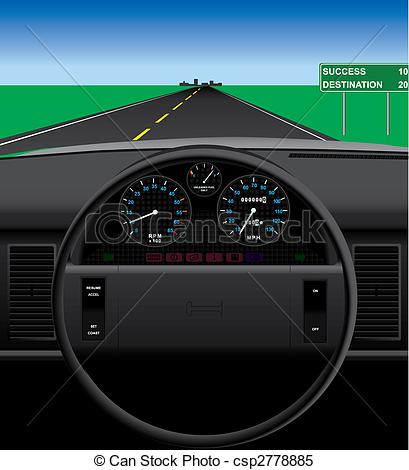 Dashboard View Clip Art