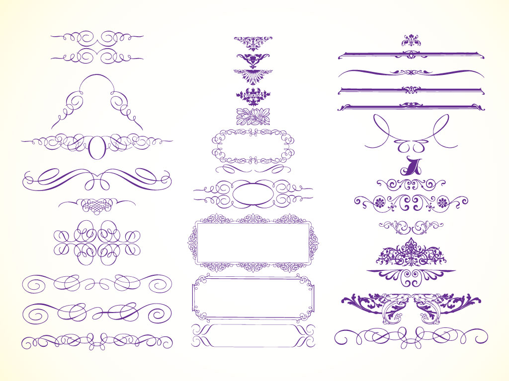 12 Modern Vector Frame Clip Art Images