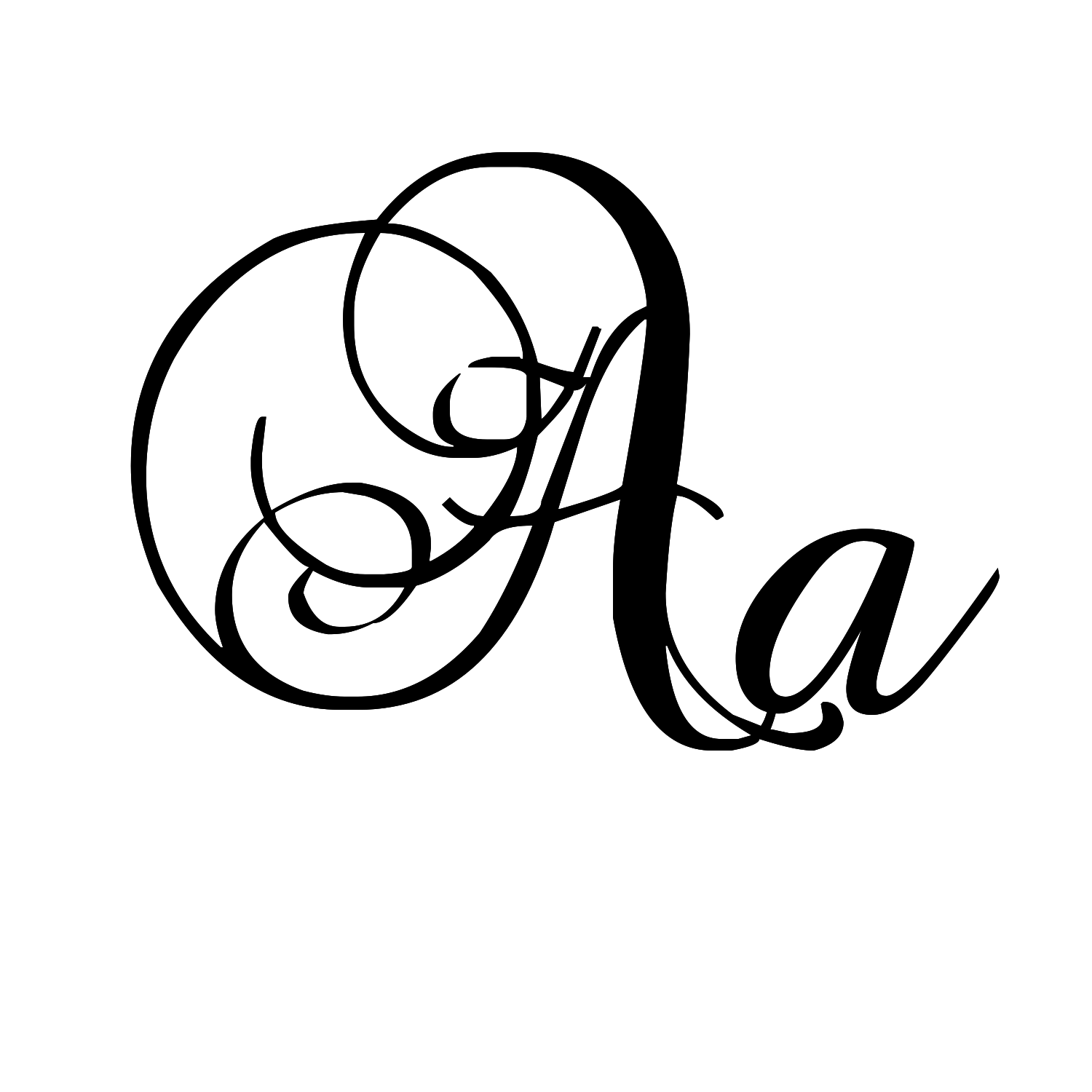 Fancy Cursive Tattoo Fonts