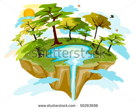 Floating Island Clip Art