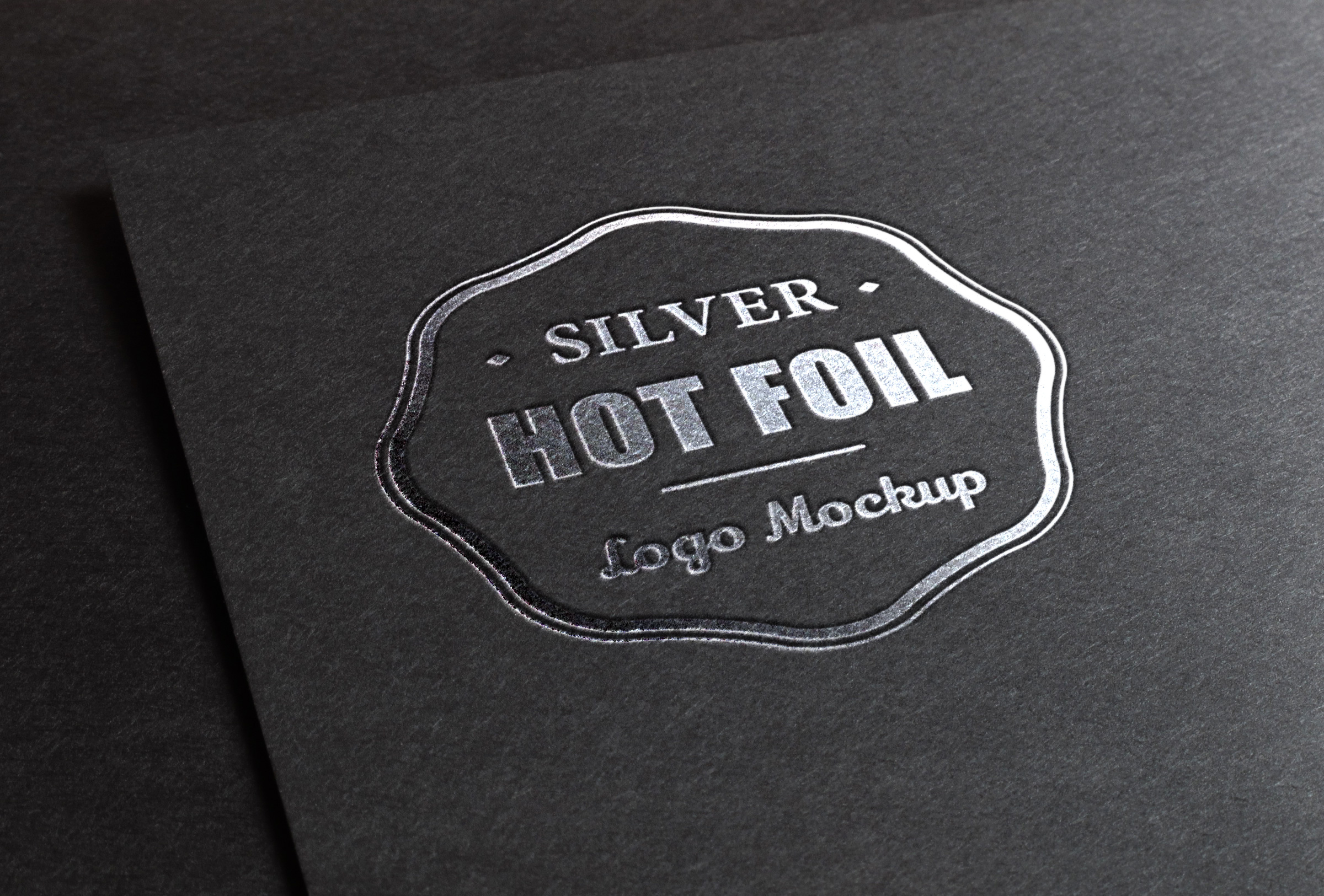 Foil Stamp Logo Mockup