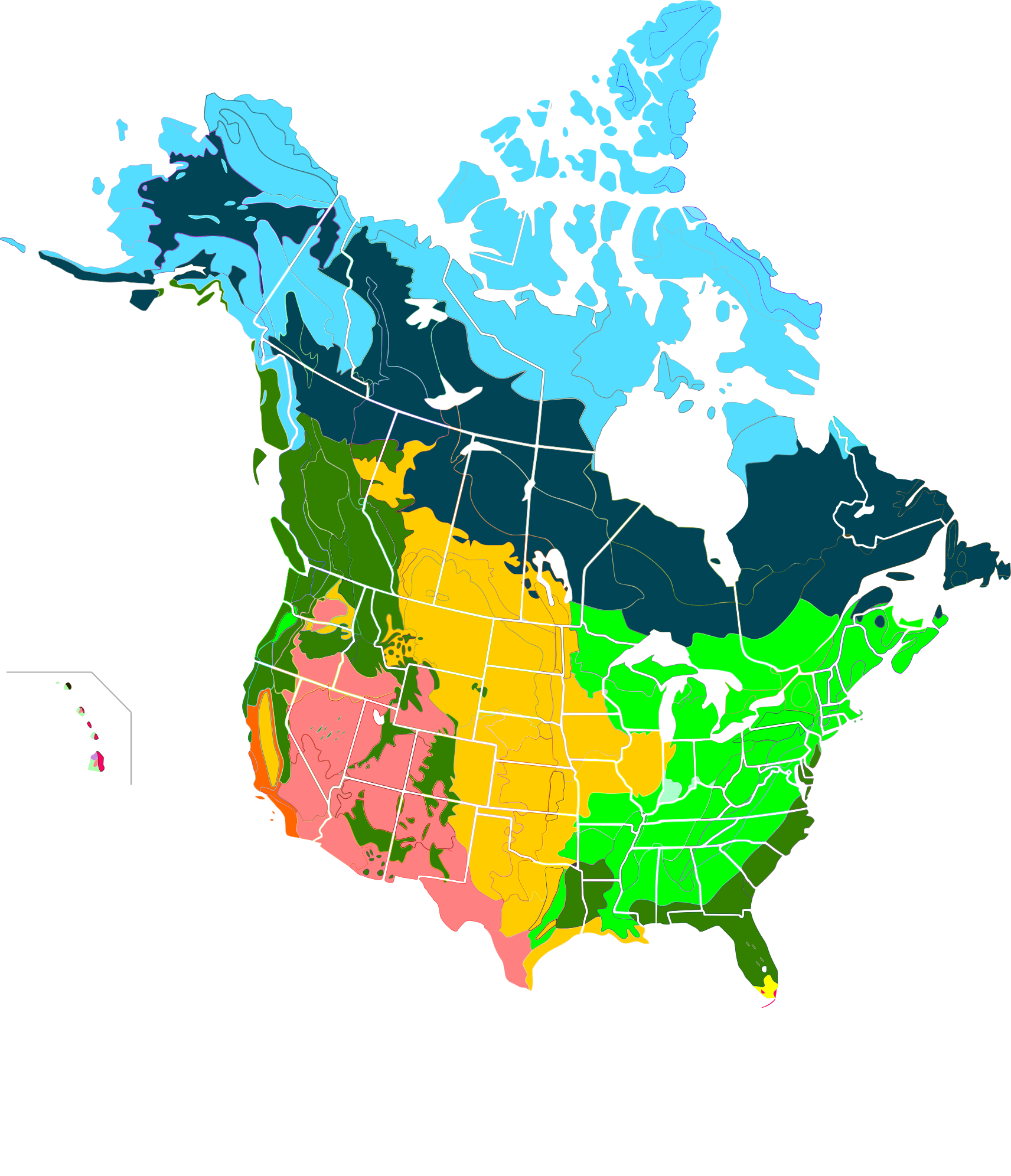 Forest Regions of North America