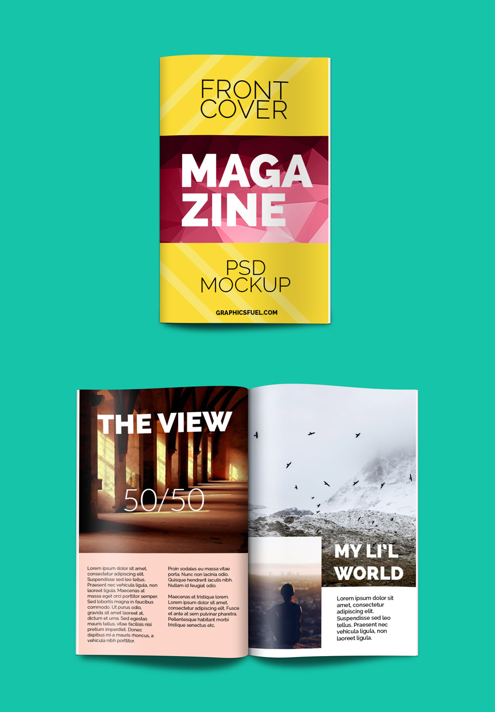 Free Book Cover Mockup PSD