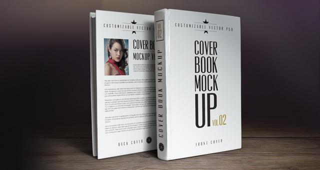 17 Book Cover Mockup Template PSD Images